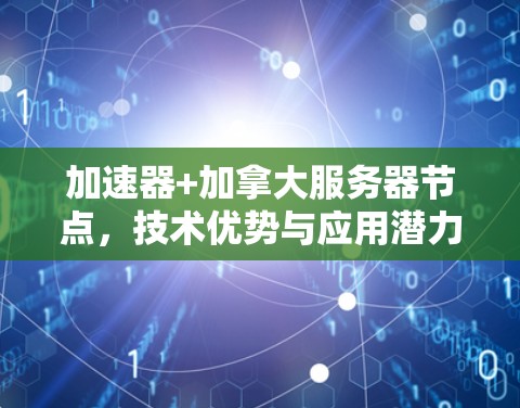 加速器+加拿大服务器节点,技术优势与应用潜力 加速器+加拿大服务器节点,技术优势与应用潜力