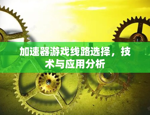 加速器游戏线路选择,技术与应用分析 加速器游戏线路选择,技术与应用分析