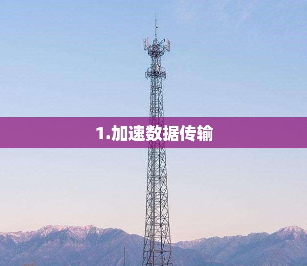 1.加速数据传输 1.加速数据传输