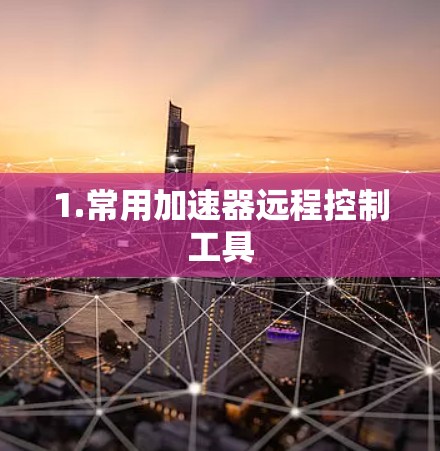 1.常用加速器远程控制工具 1.常用加速器远程控制工具