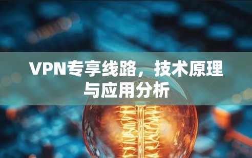 VPN专享线路,技术原理与应用分析 VPN专享线路,技术原理与应用分析