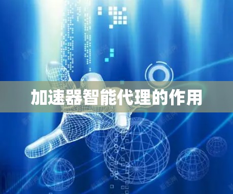 加速器智能代理的作用 加速器智能代理的作用