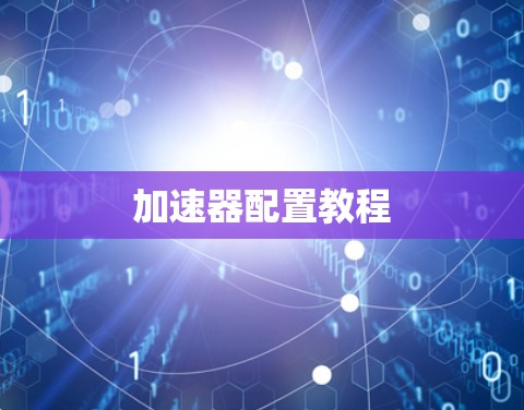加速器配置教程 加速器配置教程