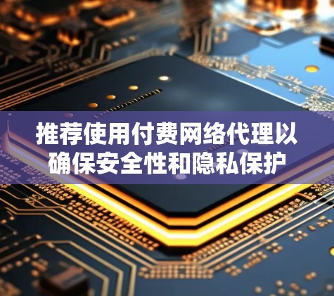 推荐使用付费网络代理以确保安全性和隐私保护 推荐使用付费网络代理以确保安全性和隐私保护