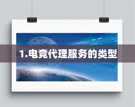 1.电竞代理服务的类型