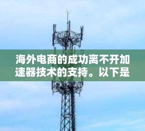 海外电商的成功离不开加速器技术的支持。以下是对加速器在海外电商访问中的应用分析