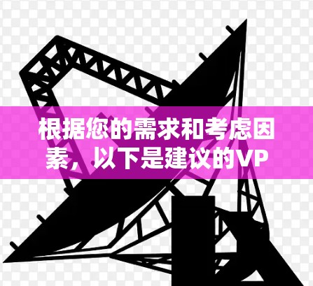 根据您的需求和考虑因素,以下是建议的VPN选择和配置步骤 根据您的需求和考虑因素,以下是建议的VPN选择和配置步骤