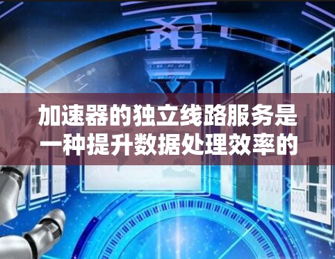 加速器的独立线路服务是一种提升数据处理效率的技术,通过多个独立处理单元并行处理不同任务,显著提高整体性能。以下是对该技术的详细分析 加速器的独立线路服务是一种提升数据处理效率的技术,通过多个独立处理单元并行处理不同任务,显著提高整体性能。以下是对该技术的详细分析