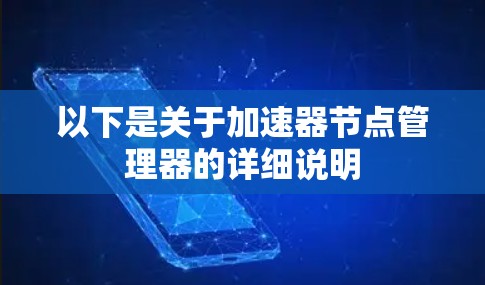以下是关于加速器节点管理器的详细说明 以下是关于加速器节点管理器的详细说明