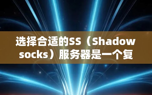 选择合适的SS(Shadowsocks)服务器是一个复杂的过程,涉及多个方面的考量。以下是对各个因素的详细分析和建议,帮助您做出明智的选择 选择合适的SS(Shadowsocks)服务器是一个复杂的过程,涉及多个方面的考量。以下是对各个因素的详细分析和建议,帮助您做出明智的选择