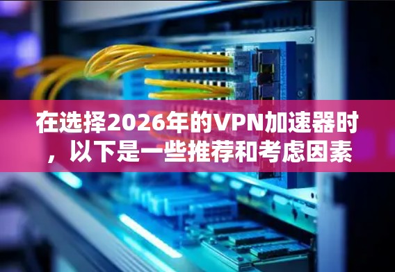 在选择2026年的VPN加速器时,以下是一些推荐和考虑因素,帮助您做出明智的选择 在选择2026年的VPN加速器时,以下是一些推荐和考虑因素,帮助您做出明智的选择