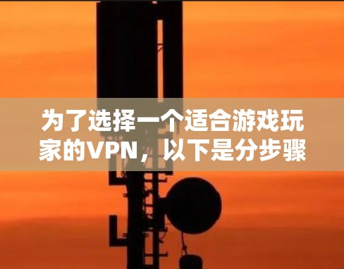 为了选择一个适合游戏玩家的VPN,以下是分步骤的建议