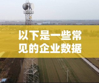 以下是一些常见的企业数据连接服务的关键组成部分
